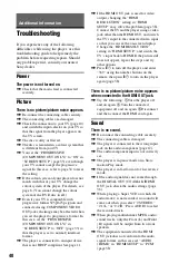 Preview for 40 page of Sony DVP-NS710HP Operating Instructions Manual