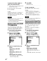 Preview for 34 page of Sony DVP-NS72HP Operating Instructions / Manual de instrucciones Operating Instructions Manual