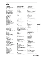 Preview for 69 page of Sony DVP-NS72HP Operating Instructions / Manual de instrucciones Operating Instructions Manual