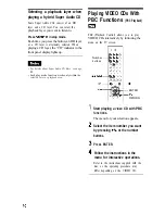 Preview for 40 page of Sony DVP-NS755V Operating Instructions Manual