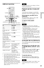 Preview for 25 page of Sony DVP-NS76H Operating Instructions Manual