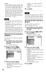 Preview for 56 page of Sony DVP-NS76H Operating Instructions Manual