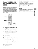 Preview for 37 page of Sony DVP-NSSOOV Operating Instructions Manual