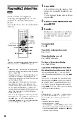 Preview for 26 page of Sony DVP-PR30 Operating Instructions Manual