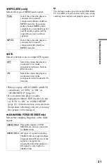 Preview for 31 page of Sony DVP-PR30 Operating Instructions Manual