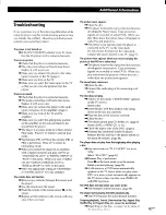 Preview for 47 page of Sony DVP-S3000 Operating Instructions / Mode d’emploi Operating Instructions Manual