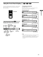 Preview for 23 page of Sony DVP-S535D Operating Instructions Manual