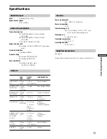 Preview for 75 page of Sony DVP-S735D Operating Instructions Manual