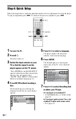 Preview for 12 page of Sony DVP-SR101P Operating Instructions Manual