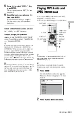 Preview for 23 page of Sony DVP-SR101P Operating Instructions Manual