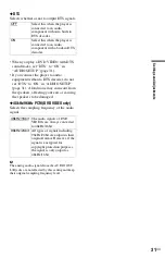 Preview for 31 page of Sony DVP-SR101P Operating Instructions Manual