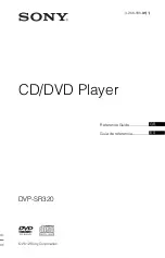 Sony DVP-SR320 Reference Manual preview