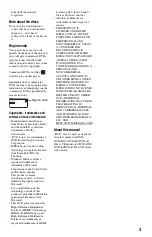 Preview for 3 page of Sony DVP-SR760H Reference Manual