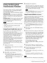 Preview for 27 page of Sony DWR-R01D Operating Instructions Manual