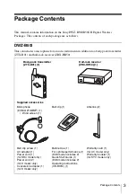 Preview for 3 page of Sony DWZ-B50GB Operating Instructions Manual