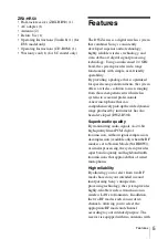 Preview for 5 page of Sony DWZ-B50GB Operating Instructions Manual