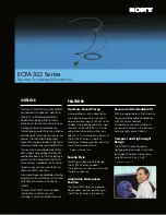 Preview for 1 page of Sony ECM322BC Brochure