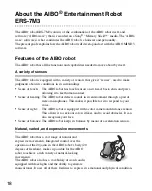 Preview for 18 page of Sony ERS-7M3 - Aibo Entertainment Robot User Manual