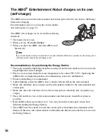 Preview for 56 page of Sony ERS-7M3 - Aibo Entertainment Robot User Manual