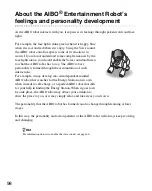 Preview for 98 page of Sony ERS-7M3 - Aibo Entertainment Robot User Manual