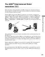 Preview for 99 page of Sony ERS-7M3 - Aibo Entertainment Robot User Manual