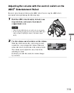 Preview for 115 page of Sony ERS-7M3 - Aibo Entertainment Robot User Manual