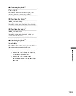 Preview for 159 page of Sony ERS-7M3 - Aibo Entertainment Robot User Manual