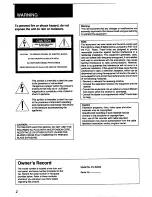 Preview for 2 page of Sony EV-S2000 Operating Instructions Manual