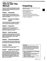 Preview for 5 page of Sony EV-S2000 Operating Instructions Manual