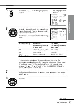 Preview for 21 page of Sony EZ77NZ Operating Instructions Manual