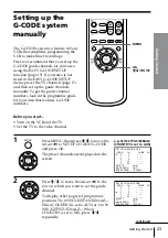 Preview for 23 page of Sony EZ77NZ Operating Instructions Manual