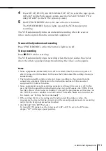 Preview for 51 page of Sony EZ77NZ Operating Instructions Manual