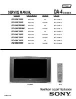 Preview for 2 page of Sony FD Trinitron WEGA Hi-Scan KD-34XS955 Service Manual