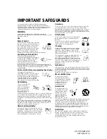 Preview for 4 page of Sony FD Trinitron WEGA KD-36FS170 Operating Instructions Manual