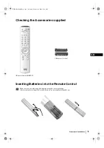 Preview for 5 page of Sony FD Trinitron WEGA KV-28FQ86B Operating Instructions Manual