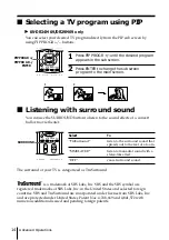 Preview for 14 page of Sony FD Trinitron WEGA KV-DR29 Operating Instructions Manual