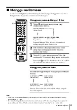 Preview for 85 page of Sony FD Trinitron WEGA KV-DR29 Operating Instructions Manual