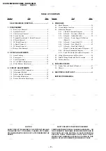 Preview for 3 page of Sony FD Trinitron WEGA KV-XR29M80 Service Manual