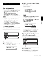 Preview for 15 page of Sony film imager Instructions For Use Manual