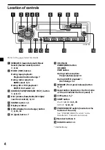 Preview for 4 page of Sony FM/AM CASSETTE XR-C5120 Operating Instructions Manual