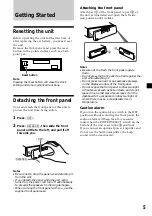 Preview for 5 page of Sony FM/AM CASSETTE XR-C5120 Operating Instructions Manual