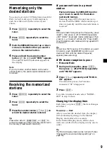 Preview for 9 page of Sony FM/AM CASSETTE XR-C5120 Operating Instructions Manual