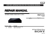 Sony FMP-X10 Repair Manual preview