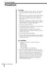 Preview for 92 page of Sony FVP-1/1E Operating Instructions Manual