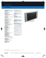 Preview for 2 page of Sony FWD-40LX1 Specifications