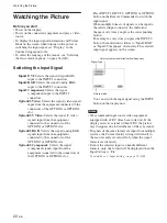 Preview for 72 page of Sony FWD-50PX2 Operating Instructions Manual