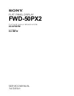 Preview for 1 page of Sony FWD-50PX2 Service Manual