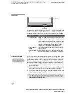 Preview for 12 page of Sony Grand Wega KDF-42E2000 Operating Instructions Manual