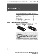 Preview for 38 page of Sony Grand Wega KDF-42E2000 Operating Instructions Manual