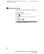 Preview for 56 page of Sony Grand Wega KDF-42E2000 Operating Instructions Manual